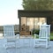 Flash Furniture White Poly Resin Side Table & 2 Rocking Chairs JJ-C14703-2-T14001-WH-GG - alternate 1